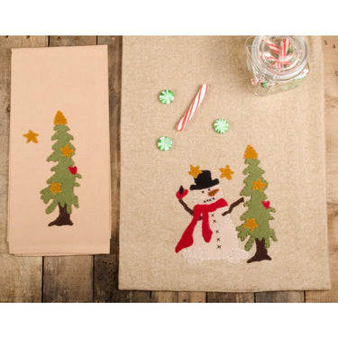 Stellar Snowman Table Runner Nutmeg TRGP0004 - The Fox Decor